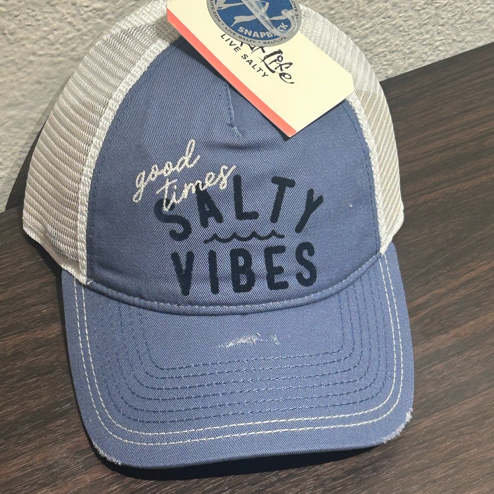 Salt Life Blue and White Trucker Hat